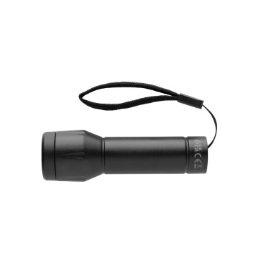Logotrade Logogeschenke das Foto: Flara USB-aufladbare Taschenlampe aus RCS recyceltem ABS