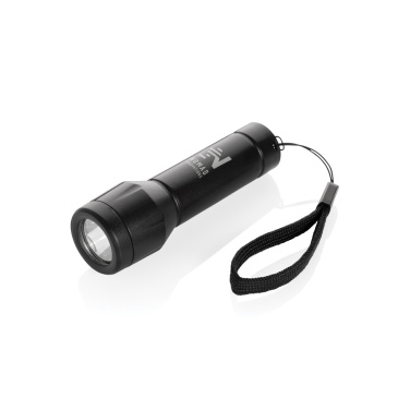 Logotrade Werbeartikel das Foto: Flara USB-aufladbare Taschenlampe aus RCS recyceltem ABS