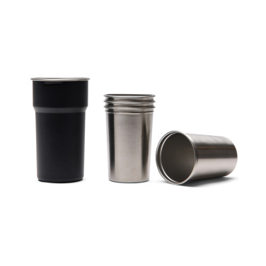 Logotrade Geschäftsgeschenke das Foto: VINGA Parks Becher aus RCS Stainles Steel, 4 Stück, 250ml