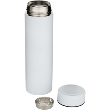 Logotrade werbemittel das Foto: Taylor 450 ml Doppelwand Isolierflasche aus Edelstahl mit Teesieb