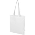 Peru Blend 180 g/m² Tragetasche aus GRS recycelter Baumwolle 7L, Weiß