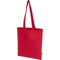 Peru Blend 180 g/m² Tragetasche aus GRS recycelter Baumwolle 7L, Rot
