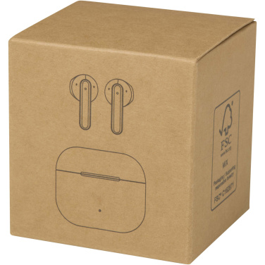 Logotrade Werbeartikel das Foto: Altais True Wireless Bluetooth® Headset aus recyceltem Kunststoff