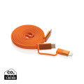 Arc ultradünnes 60W 2-in-1 Magnetkabel, orange