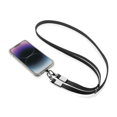 Logotrade Logogeschenke das Foto: Nivo Crossbody-Handyband aus RCS recyceltem PET
