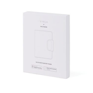 Logotrade Logogeschenke das Foto: VINGA Baltimore RCS Passport Cover mit Dual-Finder
