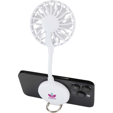 Logotrade werbemittel das Foto: Ventio Magnetischer, tragbarer Ventilator aus recyceltem Kunststoff