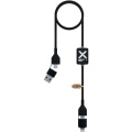 SCX.design C32 60W Ladekabel mit Schalter und Leuchtlogo, Schwarz