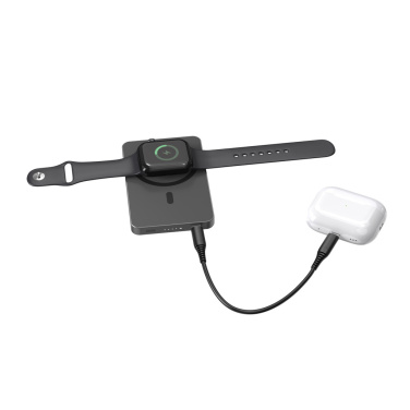 Logotrade Firmengeschenke das Foto: Urban Vitamin Marin 5.000mAh magnet. 15W Wireless Powerbank