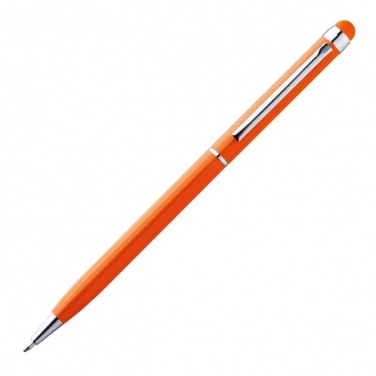 Logotrade promotional product image of: Ball pen with touch pen 'New Orleans'  color orange