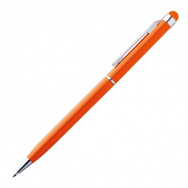 Logotrade advertising product image of: Ball pen with touch pen 'New Orleans'  color orange