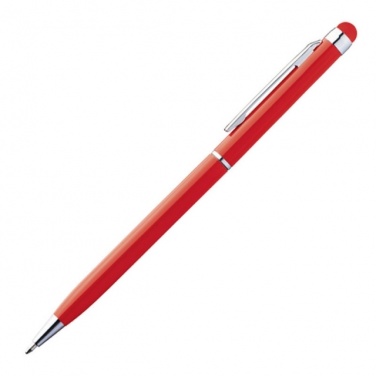 Logotrade promotional product picture of: Ball pen with touch pen 'New Orleans'  color red