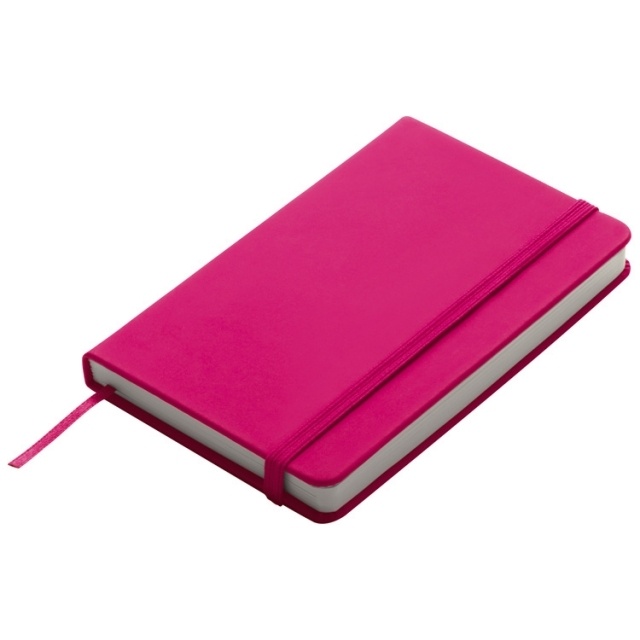 Logo trade promotional gift photo of: Notebook A6 Lübeck, pink