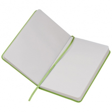 Logo trade advertising products picture of: Notebook A6 Lübeck, lightgreen
