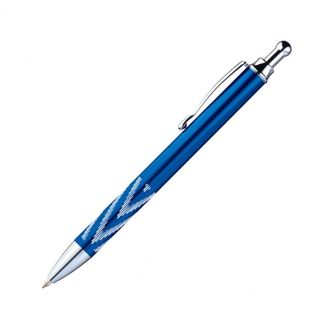 Logotrade corporate gift image of: Metal ball pen 'Kade', blue