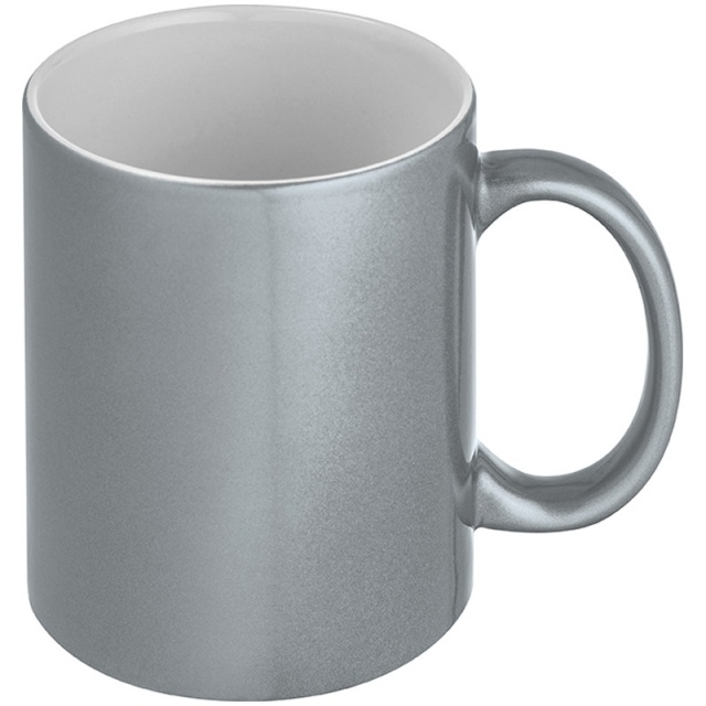 Logotrade promotional merchandise picture of: Sublimation mug Alhambra, metallic silver