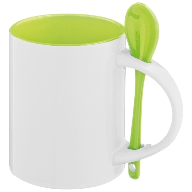 Logotrade promotional item picture of: Ceramic cup Savannah, light green