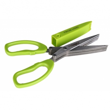 Logotrade promotional merchandise photo of: Chive scissors 'Bilbao'  color light green