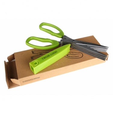 Logotrade promotional items photo of: Chive scissors 'Bilbao'  color light green