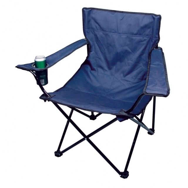 Logo trade promotional items picture of: Foldable chair 'Yosemite'  color navy