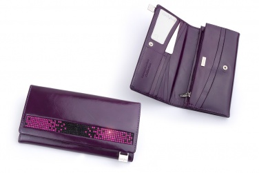 Logo trade advertising products picture of: Ladies wallet with Swarovski crystals DV 150