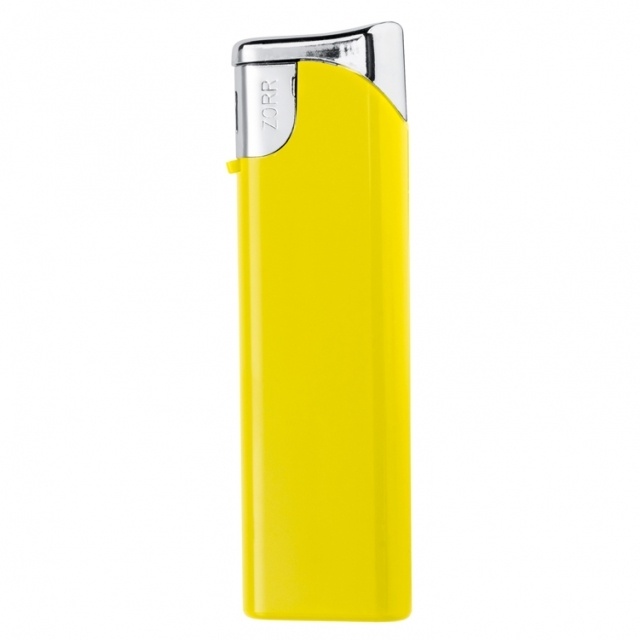 Logo trade business gifts image of: Electronic lighter 'Knoxville'  color yellow