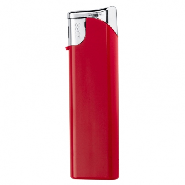 Logo trade promotional giveaways picture of: Electronic lighter 'Knoxville'  color red