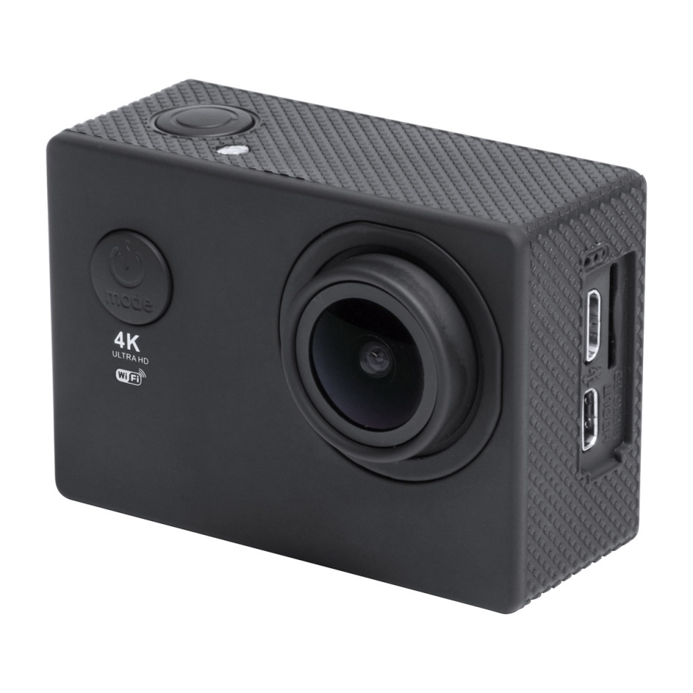 Logo trade advertising products image of: Action camera 4K plastic black