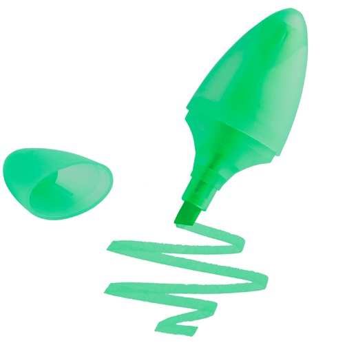 Logo trade promotional merchandise image of: Highlighter, green