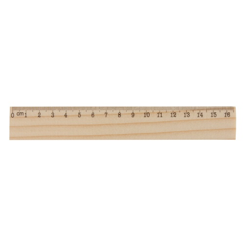 Logotrade promotional gift picture of: Wooden ruler, 16 cm