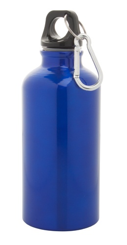 Logo trade promotional giveaway photo of: Aluminium sport bottle, blue