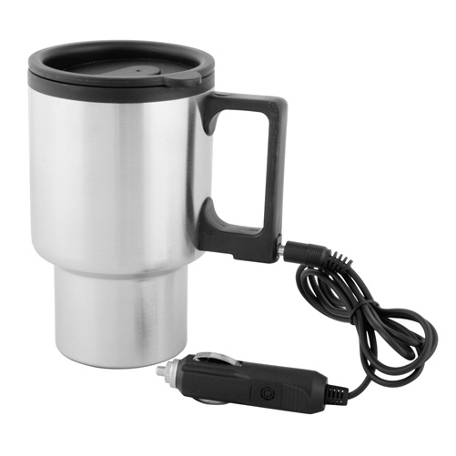 Logo trade promotional products picture of: heatable thermo mug AP807913 black