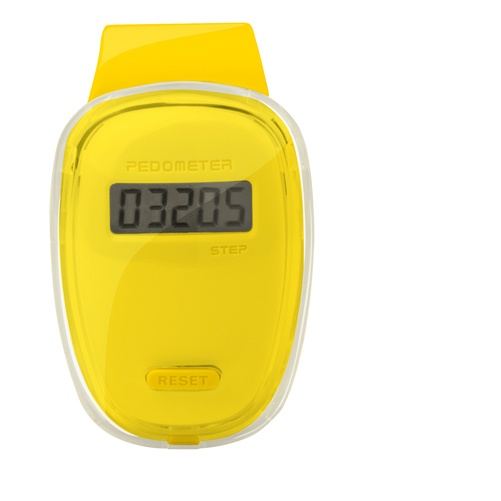 Logotrade promotional product image of: pedometer yellow