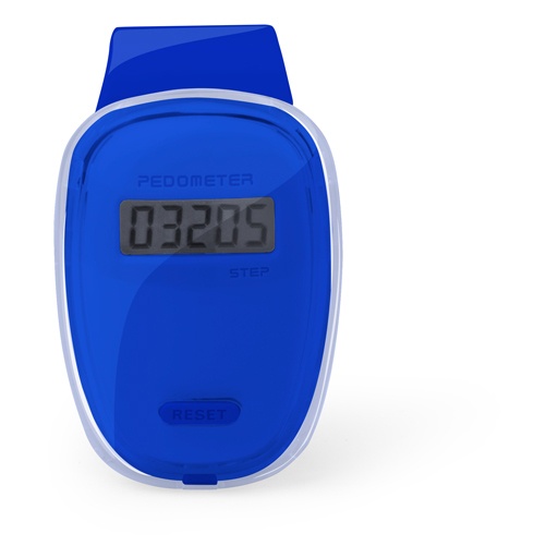 Logo trade promotional merchandise photo of: pedometer AP741989-06 blue