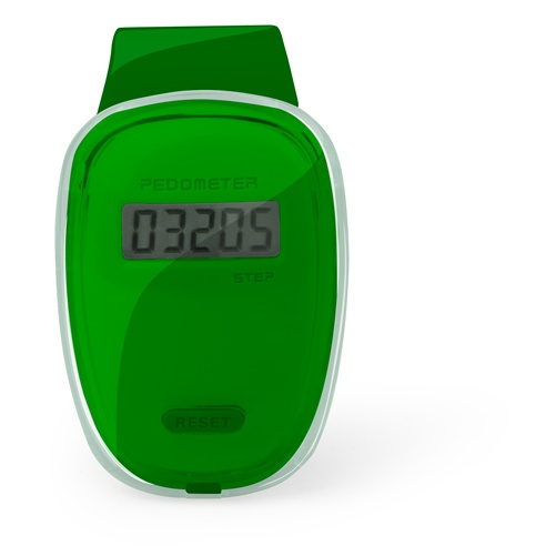 Logo trade promotional merchandise image of: pedometer AP741989-07 green