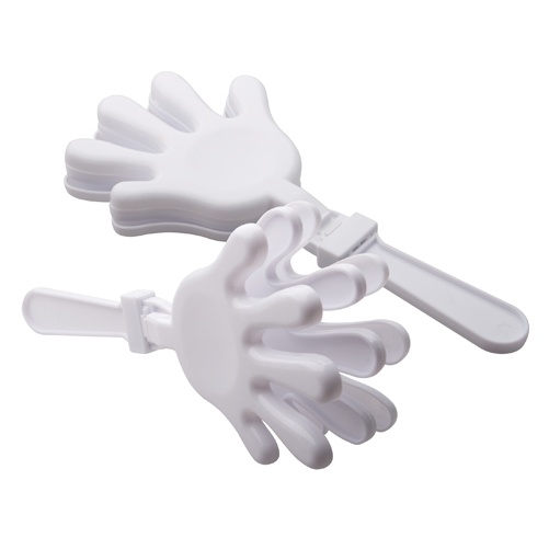 Logo trade promotional merchandise image of: clapper AP761436-01 white