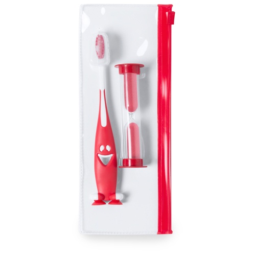Logotrade corporate gift image of: toothbrush set AP741956-05 red