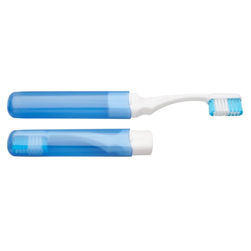 Logo trade promotional giveaways image of: toothbrush AP791475-06 blue