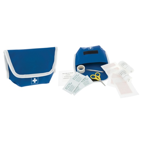Logo trade promotional products image of: first aid kit AP761360-06A blue