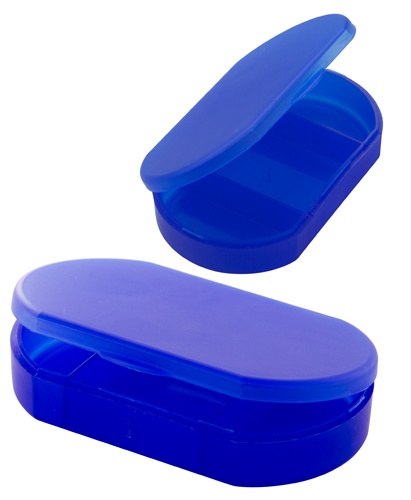 Logo trade corporate gifts image of: pillbox AP731911-06 dark blue