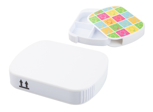 Logo trade promotional merchandise picture of: pillbox AP741187-01 white