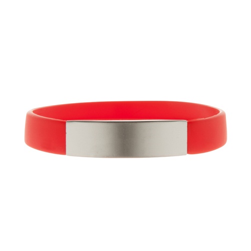 Logo trade promotional merchandise image of: Wristband AP809399-05, red