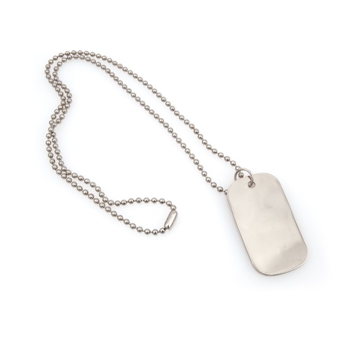 Logotrade promotional item picture of: dog tag pendant, silver