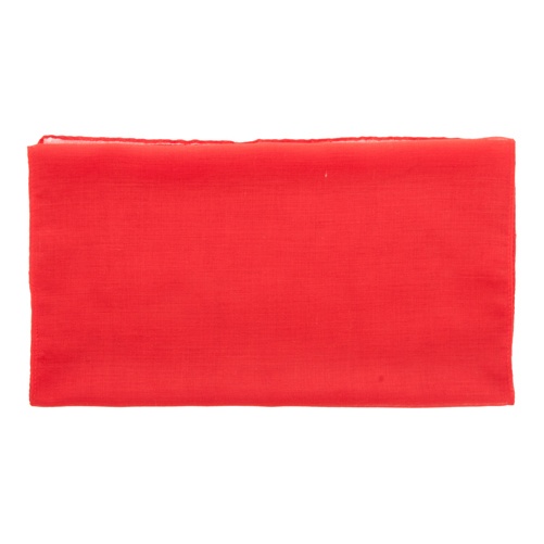 Logo trade promotional giveaway photo of: polyester women scarf, red