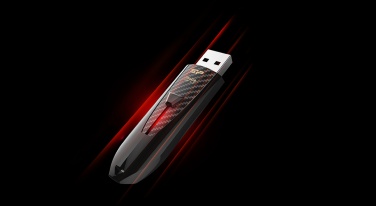 Logotrade promotional gift picture of: Pendrive Silicon Power Blaze B25, black