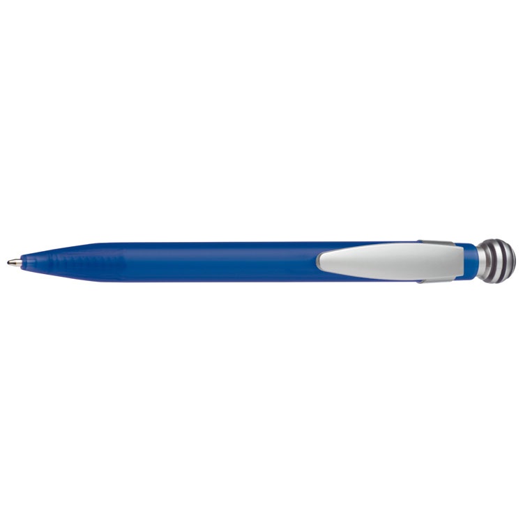 Logo trade promotional giveaway photo of: Plastic ball pen GRIFFIN blue, Blue
