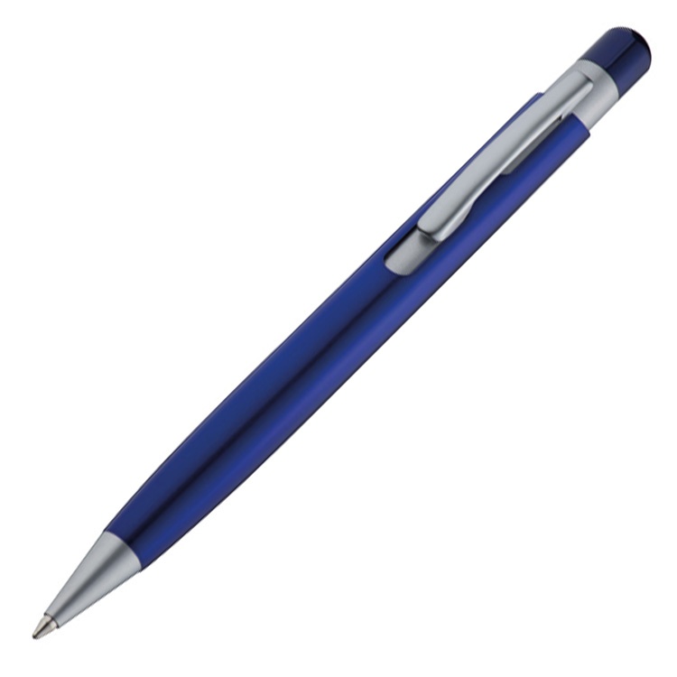 Logotrade promotional item image of: Ball pen 'erding' blue, Blue