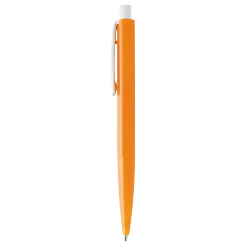 Logo trade promotional merchandise picture of: Plastic ball pen FARO, orange