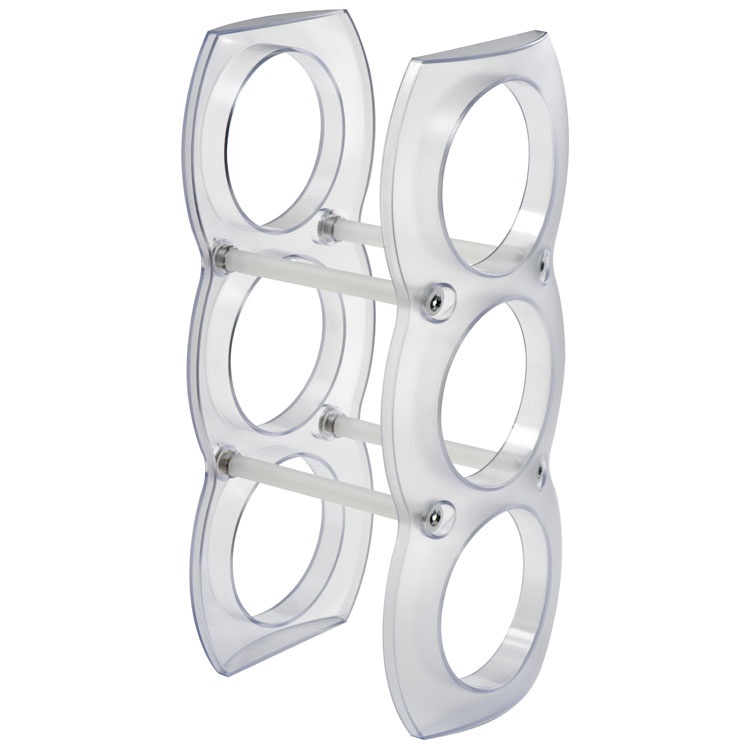 Logotrade advertising product picture of: Plastic wine rack  MONTEGO BAY, white