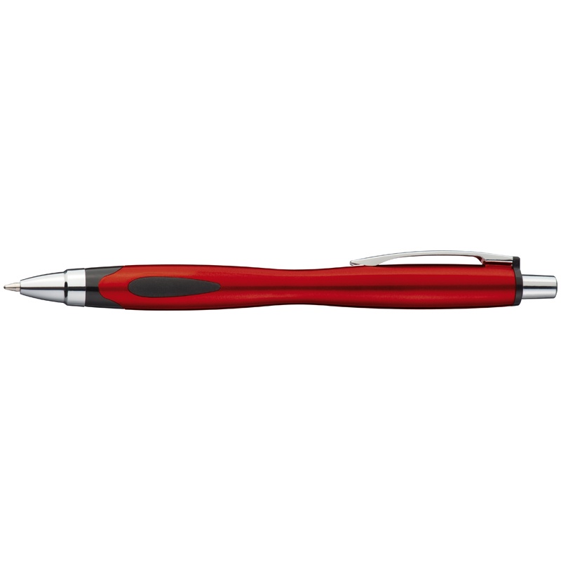 Logo trade promotional product photo of: Plastic ball pen LUENA, red
